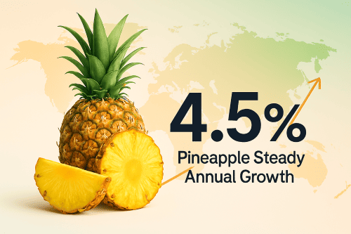Pineapple Steady annual growth